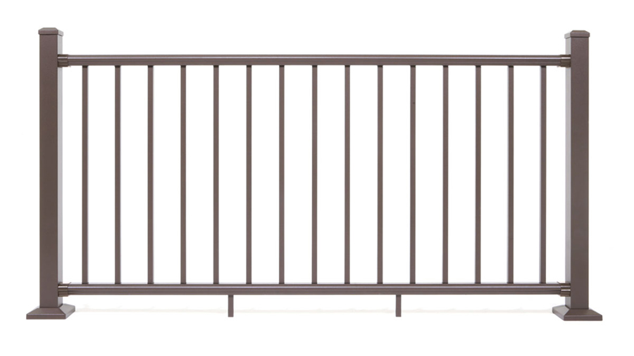 A stable Deckorators ALX Classic metal deck railing section