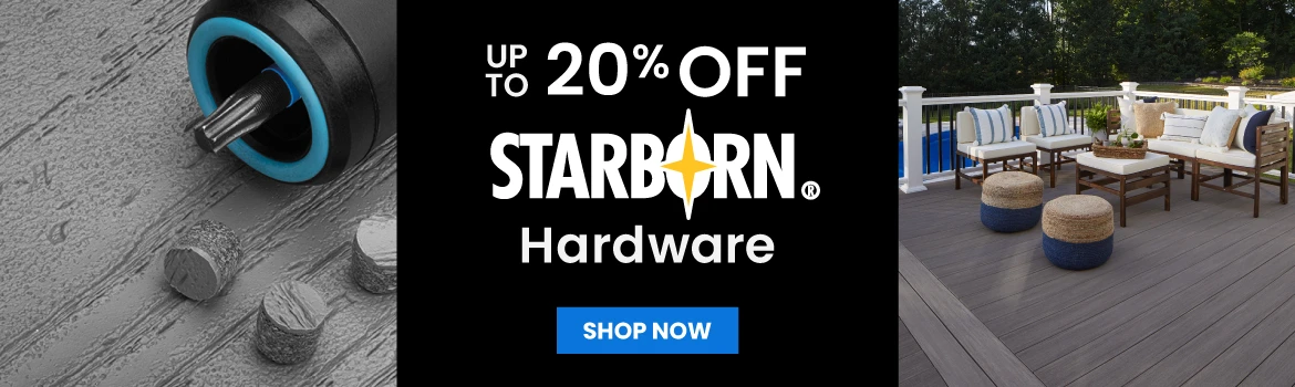 UP TO 20% OFF STARBORN HARDWARE