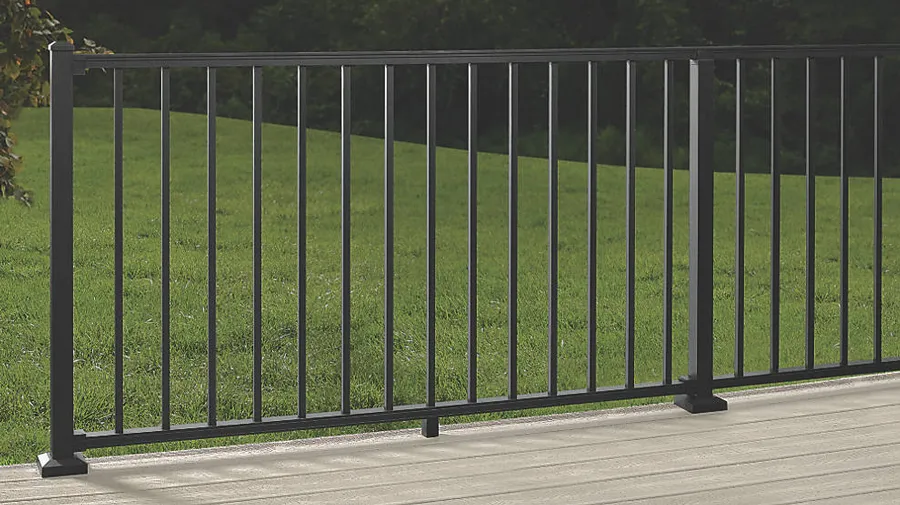 The stylish, modern look of Trex Signature Aluminum Railing, one of DecksDirect's Best Metal Railing Systems of 2023