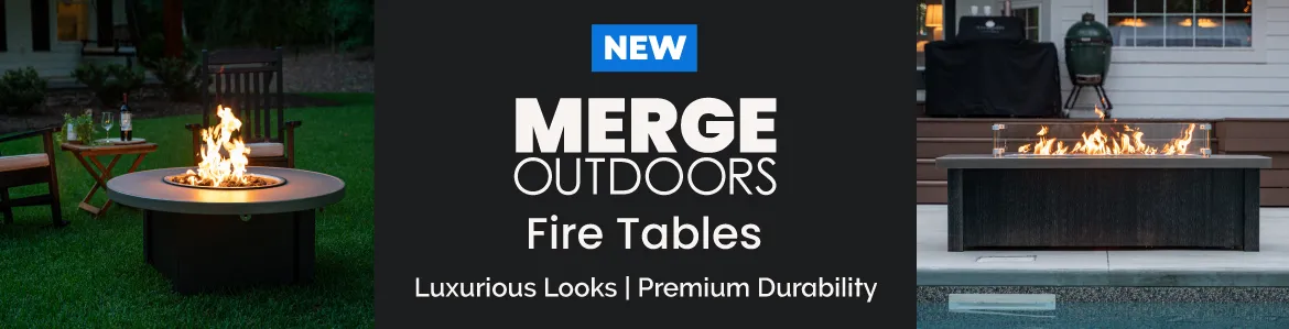 NEW Merge Outdoors Fire Tables - Durable, Luxurious & Bright
