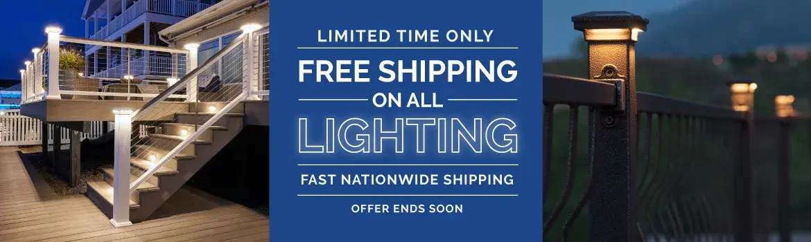 DecksDirect Offer: Free Shipping on ALL Deck Lighting Products