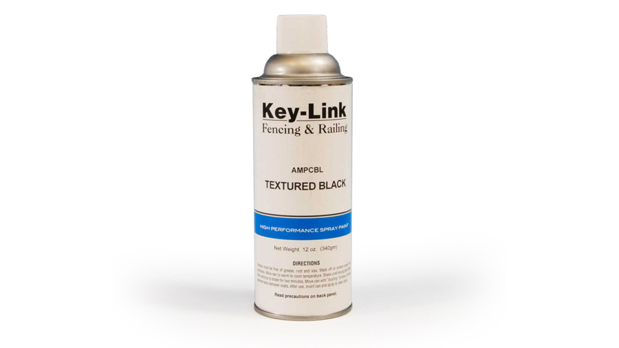 Touch-up paint designed specifically to match the color and texture options of Key-Link deck railing