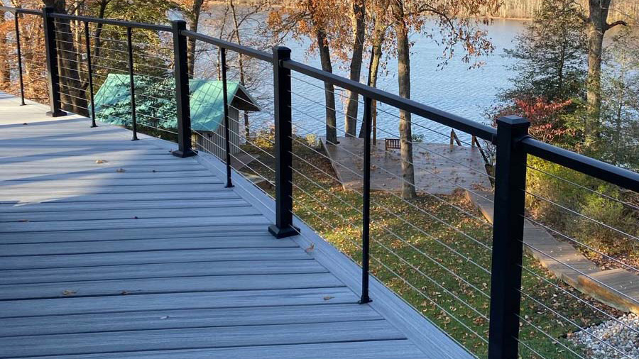 Simple, straightforward Skyline Cable Railing for cable railing on a budget