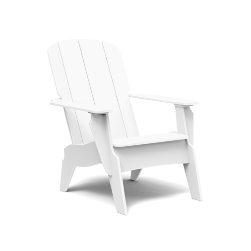 A crisp white Adirondack deck chair from TimberTech
