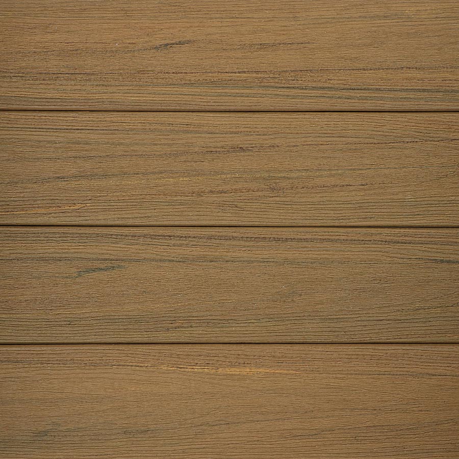 A close-up of TimberTech's textured Antique Leather decking