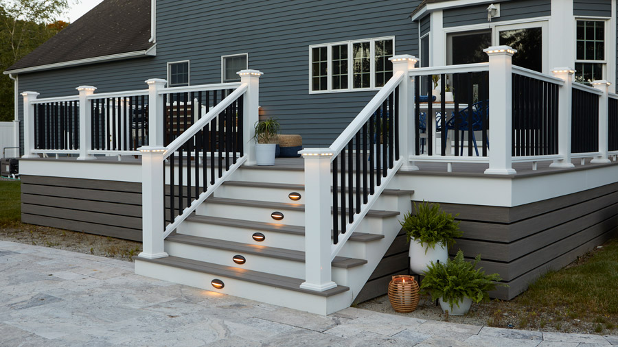 TimberTech Composite Railing on a nice, new home