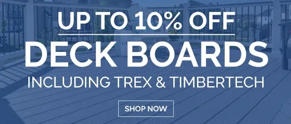 Shop 10% Off Trex and TimberTech Deck Boards