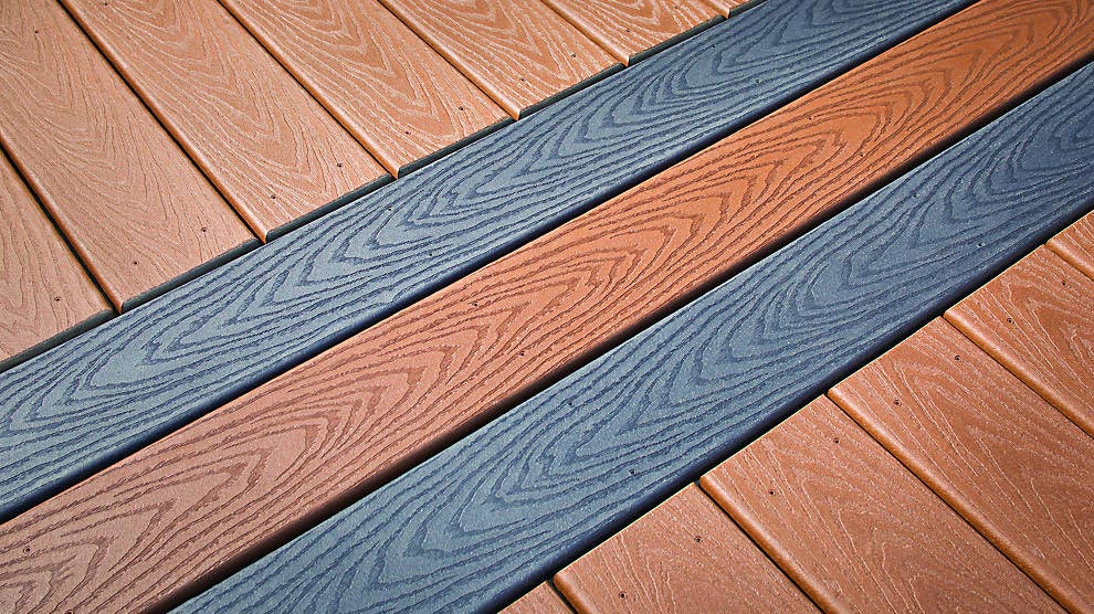 Trex Select Decking features bold colors for incredible contrasts