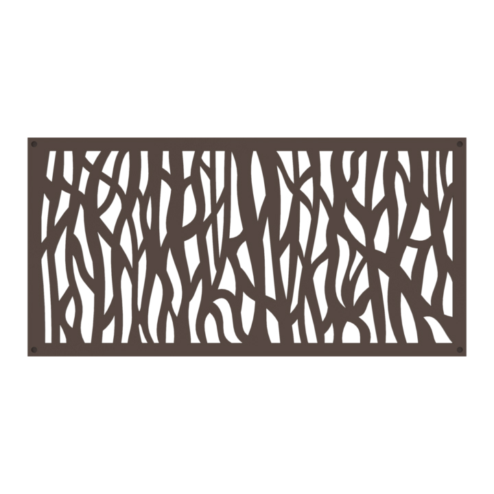 An ornate Sprig Privacy Panel from Barrette