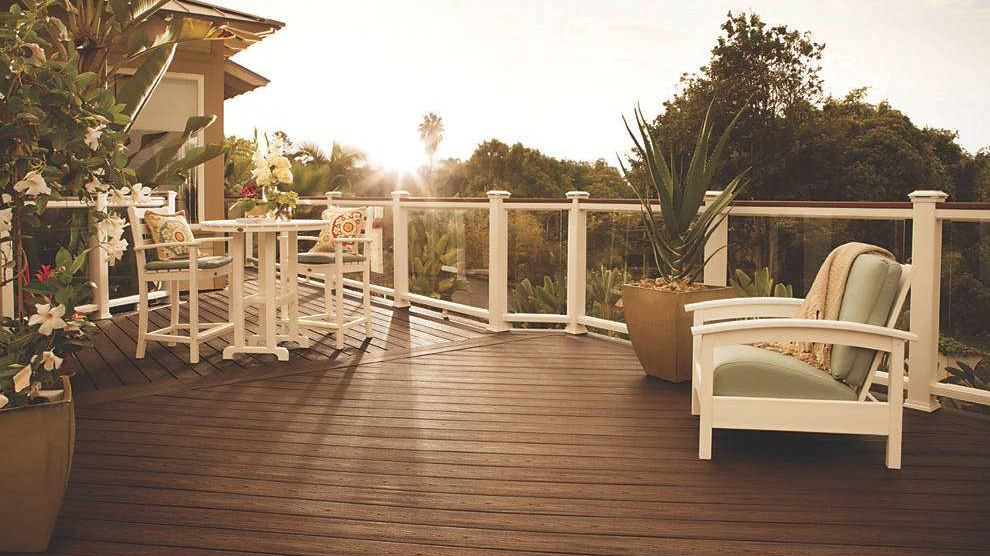 Trex composite railing creates an amazing deck with classic styling