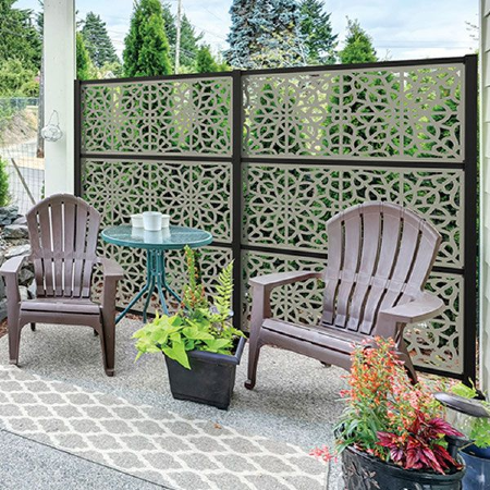 Privacy walls and privacy screens for seclusion in your backyard can help make your family feel more at home and relaxed right in your own backyard