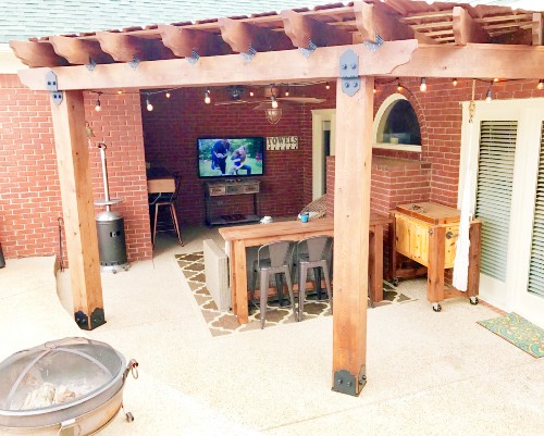 Bring the big game or hit movie out into the backyard for a fun night under the stars