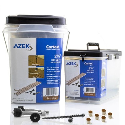 The Collated Cortex Concealed Fastener System for AZEK composite decking brand installs quick and easy