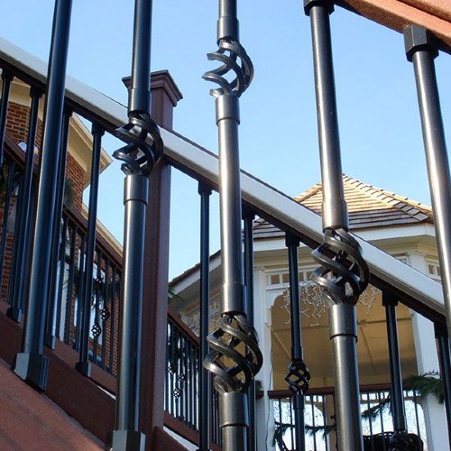Create unique deck baluster patterns with Dekor Round Basket Balusters in a single or double basket design
