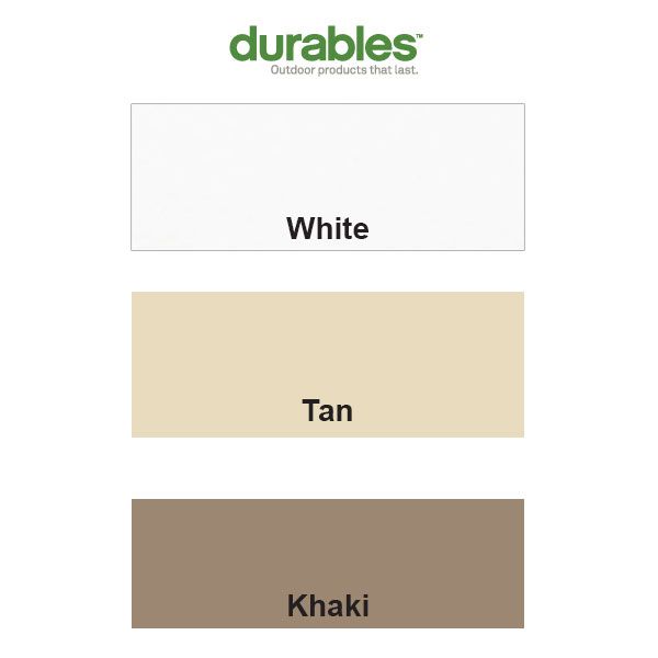 Choose between the rich shades of classic white, warm tan, and deep khaki colors to complete your Durables vinyl railing