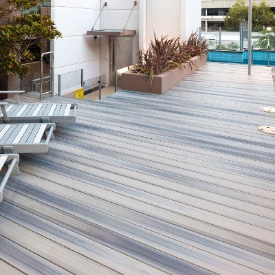 The best composite decking option, Barrette Siesta Deck Boards features a complete board bottom for incredible strength