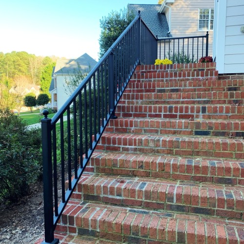 For an easy DIY deck stair railing, choose Westbury Tuscany for your outdoor entryway