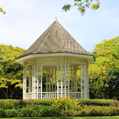 Gazebos can be a beautiful DIY outdoor structure build that creates a focal point in your backyard space