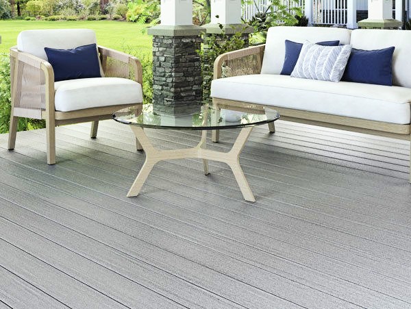 Add the beautiful look of Fiberon Promenade PVC deck boards to your home's outdoor living space today