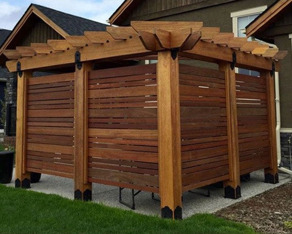 When a little seclusion isn't enough, protect and enjoy your outdoor space more with a Privacy Pergola