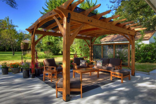 Find out how easy it is to clean and take care of your family's outdoor living spaces such as pergola and pavilion areas