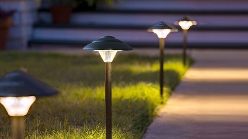 Brighten up garden pathways and backyard edges with bright and shining landscape lighting and security lights