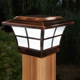 Delivering a classic lightpost appeal, the Prestige solar post cap light provides a touch of illumination to your outdoor living space