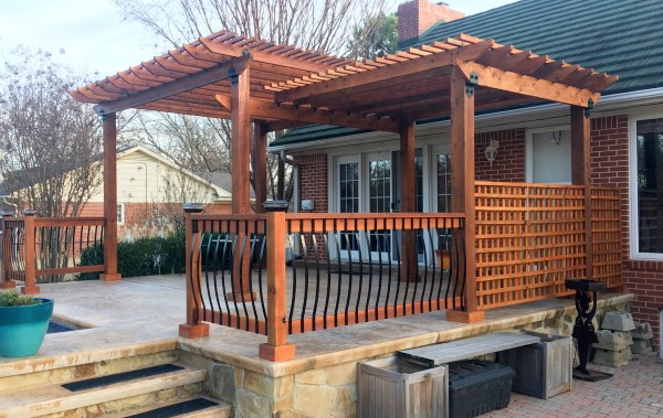 Polish off a DIY pergola build or porch railing with stunning face-mount balusters