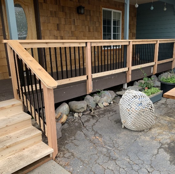 How to build a wood deck railing