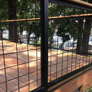 Westbury Veranda metal deck railing and Wild Hog Railing Panels